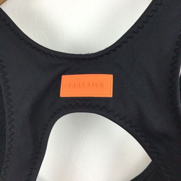 Fabletics Womens Sporty Racerback Shaping Swim Tank Top Black Size Small NWT - Picture 3 of 5